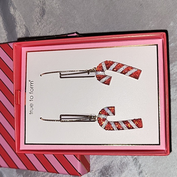 Candy cane dangle earrings BNIB - Picture 1 of 1